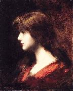 Jean-Jacques Henner Head of a Girl oil painting reproduction